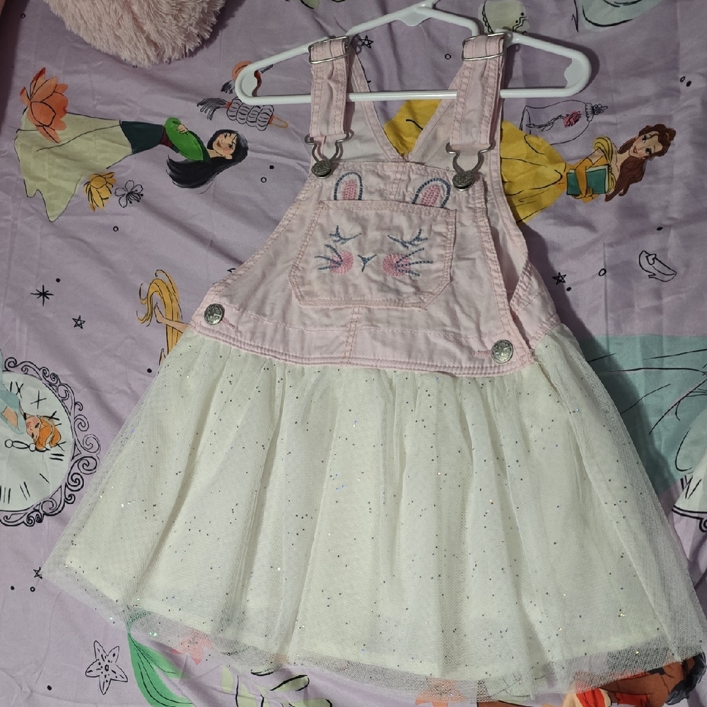 OshKosh B'gosh Pink and Cream Bunny Dress
